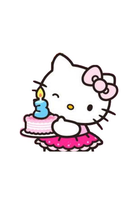 Hello kitty dibujo Happy Birthday Hello Kitty, Hello Kitty Happy Birthday, Topper Kue, Hello Kitty Baby Shower, Hello Kitty Imagenes, Images Hello Kitty, Cake Vector, Cake Drawing, Hello Kitty Baby