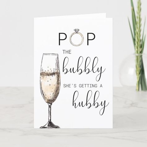 Pop The Bubbly, Bridal Shower Inspiration, Cards Templates, Engagement Cards, Thank You Card Template, Wedding Stationery, Thank You Cards, Bridal Shower, Wedding Invitations