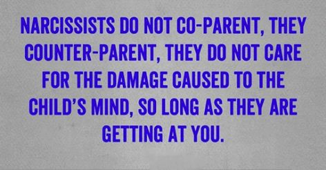 Narcissists do not parent, they counter-parent. They do not care for the damage caused to the child's mind, so long as they are getting at you. Smear Campaign Quotes, Narcissistic Mother In Law, Coparenting Quotes, Parenting Teenagers Quotes, Co-parenting, Smear Campaign, Narcissism Quotes, Truth Ideas, Parental Alienation