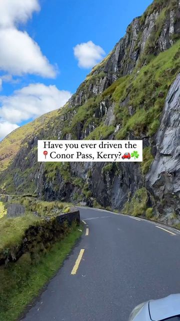 Irish Explorer | Ireland 💚 on Instagram: "Have you ever driven the Conor Pass in County Kerry?☘️🚗 (video by @base_dingle) Follow @IRISHEXPLORER.IE if you LOVE IRELAND!!🇮🇪 #dingle #dinglepeninsula #conorpass #ireland #kerry #elandtravel #irishexplorer #irelanddaily #ireland_gram" Ireland Dingle, Ireland Kerry, Love Ireland, County Kerry, If You Love, Have You Ever, Travel Tips, Love You, Travel