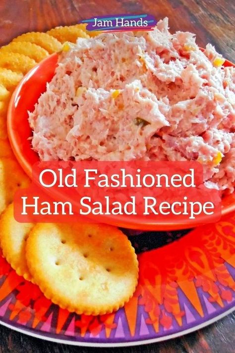 A family favorite, old fashioned Ham Salad Recipe recipe uses a mixture of both mayo and miracle whip, onion, mustard and relish to make (in our opinion) the best ham salad. Serve with crackers and Swiss cheese for the ultimate savory treat! Great for lunch, a side dish or as an appetizer. Make sure to visit JamHands for our old fashioned ham salad recipe. Old Fashioned Ham Salad Recipe, Best Ham Salad, Spinach Artichoke Dip Recipe Easy, Old Fashioned Ham, Ham Salad Recipe, Ham Salad Sandwich, Ham Salad Recipes, Spinach Artichoke Dip Recipe, Artichoke Dip Recipe