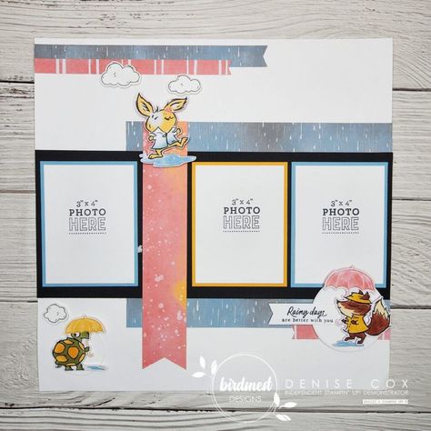 Today I have a 12 x 12 scrapbook layout to share that I created with the products in the Stampin' Up! Rain Or Shine Suite Collection. Scrapbooking is where my love of paper crafts began and this suite is perfect for page designs! Whether you like to create cards or scrapbook pages you will want to take a look at the adorable Playing In The Rain bundle, it is perfect for springtime and can be used throughout the year too! Visit the post for details and instructions. Summer Scrapbook Layouts, Playing In The Rain, Scrapbook Club, Scrapbook Design Layout, Scrapbooking Layouts Baby, Picture Layouts, Summer Scrapbook, Card Layouts, Card Making Tutorials