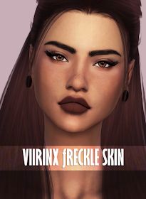 Sims 4 CC's - The Best: Freckle Skin for Females by Viirinx Eyebrow Tricks, Freckle Skin, Cc Makeup, Los Sims 4 Mods, Alpha Cc, The Sims 4 Skin, Yvonne De Carlo, Make Up Tutorials, Skin Details