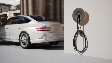 Behance 上的 GENESIS - EV Home Charger Car References, Ev Chargers, Coworking Office, Design Industrial, Car Features, Ev Charger, Design Architecture, Industrial Design, Product Design