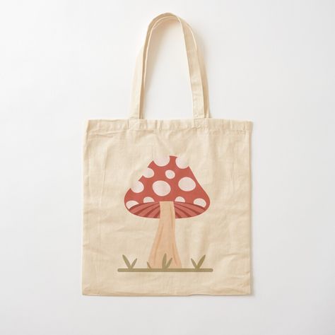 Get my art printed on awesome products. Support me at Redbubble #RBandME: https://www.redbubble.com/i/tote-bag/Fungi-Mushroom-by-dreaminks/127112471.P1QBH?asc=u Mushroom Painting Ideas, Handpainted Tote, Mushroom Tote Bag, Mushroom Painting, Handpainted Tote Bags, Bag Painting, Mushroom Design, Diy Tote Bag, Autumn Collection