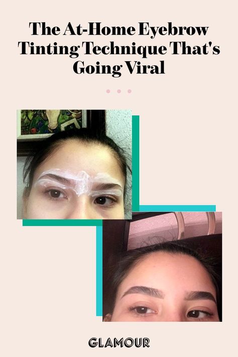 Diy Eyebrow Tint At Home, At Home Eyebrow Tint, Eyebrow Before And After, Dye Eyebrows, Eyebrow Tint, Beauty Hacks Lips, Eye Brows, Eyebrow Makeup Tips, Eyebrow Tinting