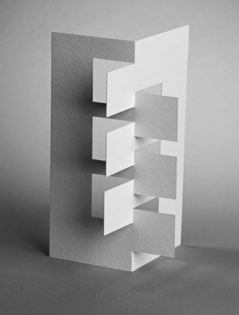 Paper Folding Architecture, Kirigami Patterns, Origami Architecture, Paper Structure, Geometric Origami, Paper Architecture, Paper Engineering, Instruções Origami, Paper Pop