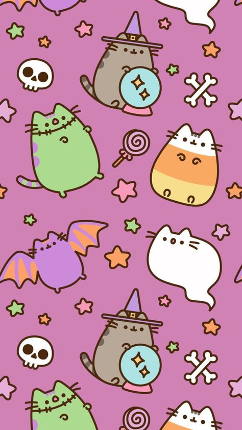 Autumn Pusheen Wallpapers - Wallpaper Cave Halloween Pusheen, Pusheen Halloween, Iphone 8 Wallpaper Hd, Foto Muro Collage, Helloween Wallpaper, Halloween Wallpaper Iphone Backgrounds, Pusheen Cute, Halloween Wallpaper Backgrounds, Image Halloween