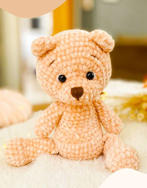 Crochet Velvet Teddy Bear Pattern Free, Teddy Bear Crochet Pattern Free, Teddy Bear Pattern Free Printable, Free Crochet Teddy Bear, Crochet Teddy Bear Pattern Free, Teddy Bear Patterns Free, Bear Patterns Free, Christmas Crochet Patterns Free, Amigurumi Bear