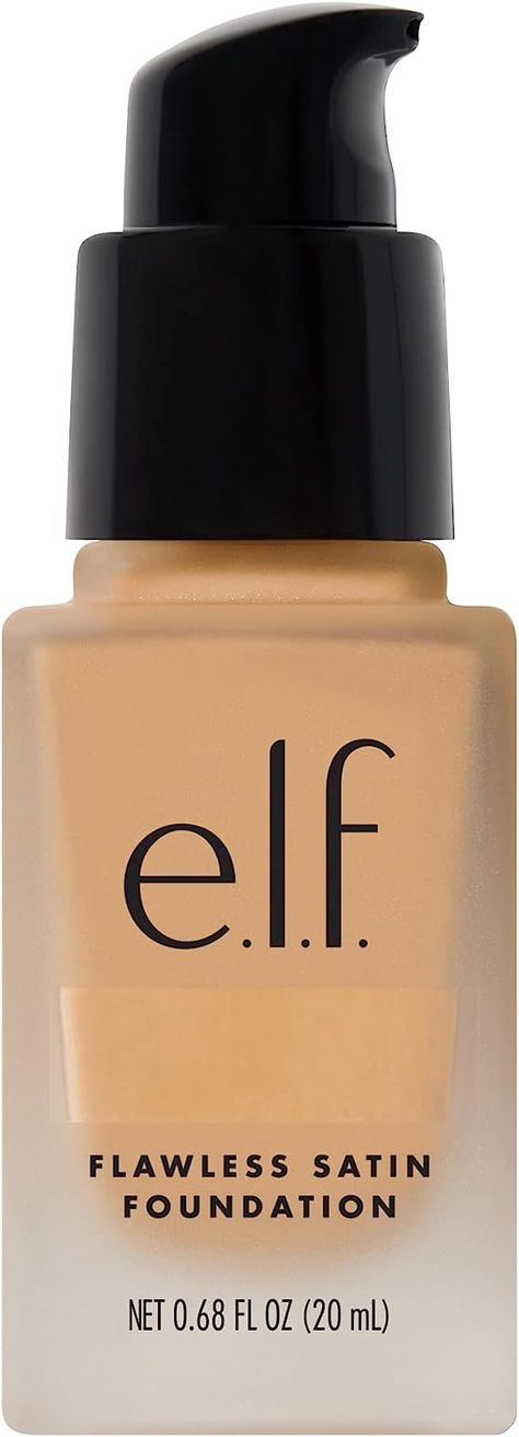 RESTORE & ILLUMINATE: e.l.f. Flawless Finish Foundation is a lightweight liquid foundation that naturally blends into skin (and hydrates while you’re at it) to help improve uneven skin tone and texture. The shade Buff is light with peachy undertones. ALL-DAY WEAR: This highly blendable and buildable formula goes on smooth as silk, providing medium-to-full coverage and weightless all-day wear. Added perks: it’s oil-free and supercharged with glycerin to hydrate and soften your skin. Glow Lotion, Uneven Skin Texture, Flawless Foundation, Textures And Tones, Media Coverage, Soften Skin, No Foundation Makeup, Powder Foundation, Uneven Skin