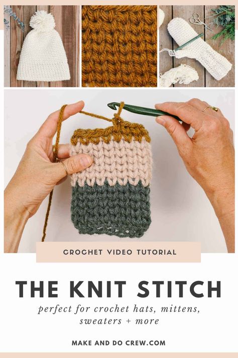 Crochet Tote Bags Free Patterns, Crochet Tote Bags, Crochet Video Tutorials, Crochet Stitches For Blankets, Crochet Knit Stitches, Modern Crochet Patterns, Crochet Beanie Pattern, Crochet Mittens, Crochet Stitches Video