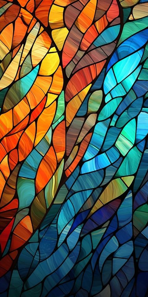 MidJourney Image Stained Glass Iphone Wallpaper, Stained Glass Phone Wallpaper, Stained Glass Wallpaper Iphone, Glass Art Wallpaper, Abstract Stained Glass Designs, Stained Glass Texture, Stained Glass Aesthetic, Stained Glass Wallpaper, Multi Color Background