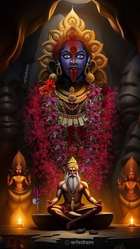 Kali Ma Art, Maa Kali Art, Devi Kali, Jay Maa Kali, Kaali Maa, Kali Picture, Kali Tattoo, Goddess Kali Images, Kali Maa