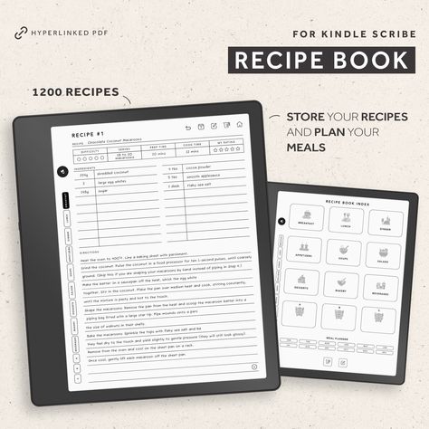 Kindle Scribe Recipe Book, Recipe Template, Cookbook, Kindle Scribe Templates Recipe Templates Free, Desserts Bakery, Organize Recipes, Dinner Planner, Kindle Scribe, Free Planner Templates, Digital Recipe Book, Wedding Planner Printables, Recipe Template