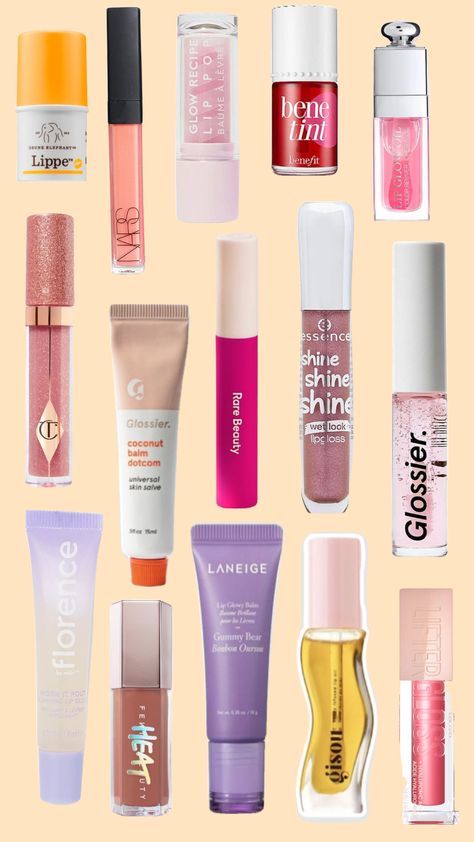 #skincare #beauty #makeup #lipgloss Good lippie stuff to use!! Preppy Lipgloss, Lipgloss Recommendation, Lipgloss Buisness, Cheap Lipgloss, Lipgloss Collection, Beauty Supply Store Lipgloss, Cute Lip Gloss Tubes, Makeup Lipgloss, Balm Dotcom