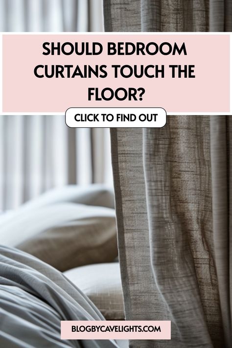 🌟 Discover why bedroom curtain length matters in our latest article! Find out if your bedroom curtains should sweep the floor for that perfect bedroom aesthetic. 📏✨ Tap to explore expert advice and elevate your space today! Bedroom Blackout Curtain Ideas, Blackout Curtains Bedroom Ideas, Curtain Length Guide, Blackout Curtains Bedroom, Sweep The Floor, Bedroom Curtain, Tab Curtains, Curtain Length, Tier Curtains