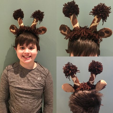 Dyi Costume, Giraffe Ears, Animal Costumes For Kids, Cloth Projects, Lion King Costume, Giraffe Dress, School Spirit Days, Lion King Jr, Headband Crafts