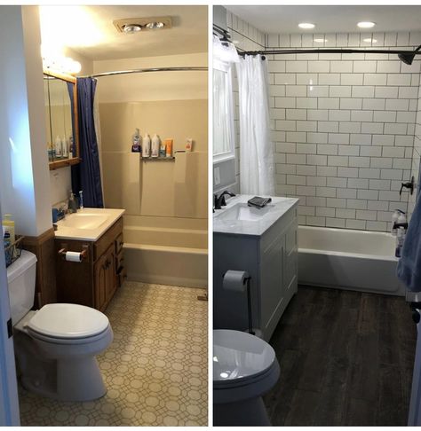 Bathroom Reno Before And After, Bathtub Before And After, Bathroom Renovation Before And After, Bathroom Expansion Before And After, Shower Before And After, Early 2000s Bathroom Remodel, Bathroom Remodel Before And After, Bathroom Before And After, Old Bathroom Remodel