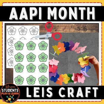 I am excited to share my AAPI Month Craft project (Lei necklace) with you! I am a preschool teacher and in a couple of weeks, we are going to be having a AAPI Month! I thought it would be fun forthe kids to make their own paper Leis. I loved the idea of giving colorful paper flowers and B&W flowers to have my kiddos color them the way they like. Here are tricks to how we made these-so you can get ready for a May fun!Supplies you need to make classroom made Leis:Large Flower PunchThick Cardst Asian American Pacific Islander Month Preschool Activities, Aapi Heritage Month Crafts, Asian And Pacific Islander Month Crafts, Aapi Heritage Month Activities, Asian Pacific Heritage Month Crafts, Aapi Heritage Month, Kids Programs, Tissue Paper Craft, Learning Corner