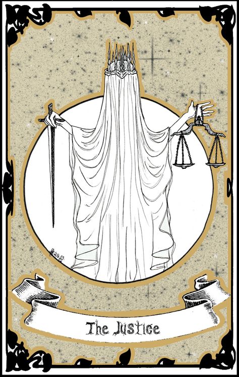 Justice Tarot, Tarot Major Arcana, Tarot Cards Art, The Justice, Warrior Quotes, Major Arcana, Emo Goth, The Environment, Tarot Decks