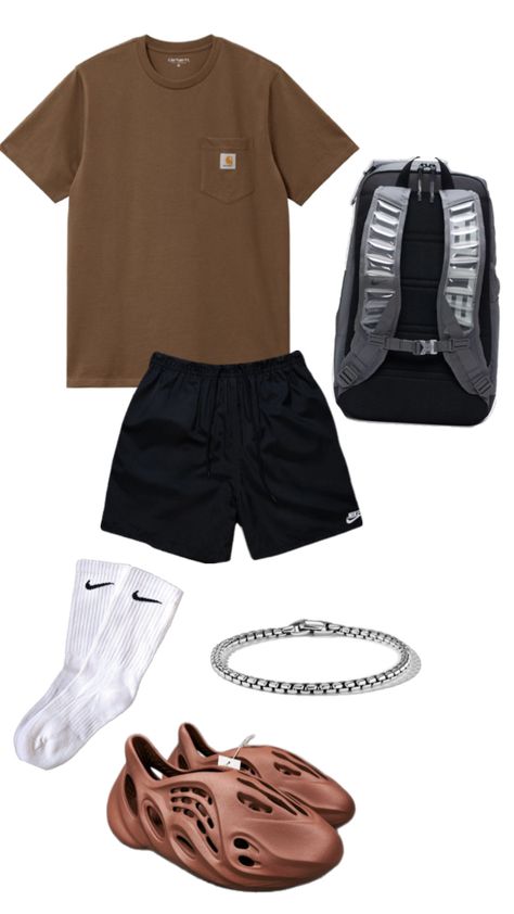 Basic Boy Outfit, Casual Athletic Outfits, Summer Swag Outfits, Guys Fashion Casual, Gymwear Outfits, Drip Outfit Men, Trendy Boy Outfits, Hype Clothing, Mens Summer Outfits