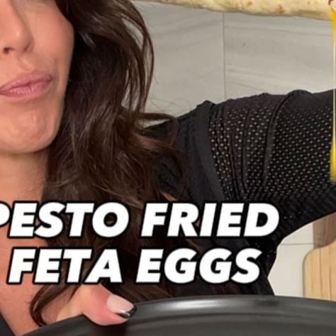 Ainsley Rodriguez on Instagram: "🍳PESTO FETA FRIED EGGS … in a taco‼️ GENIUS! . When you combine 2 eggs trends it easily gets added into your breakfast rotation! This takes less than 5 mins and a great way to spice up your eggs in the morning! . Get access to all my recipes in workouts in my app for less than $1/day! . #pestofriedeggs #fetafriedeggs #healthybreakfast #easybreakfast" Breakfast Rotation, Ainsley Rodriguez, Fried Eggs, Fit Food, 2 Eggs, Fried Egg, Easy Breakfast, My Recipes, 1 Day