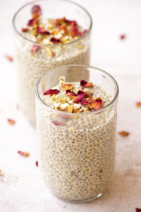 Thandai Chia Pudding Recipe Chia Seeds Pudding, Thandai Recipes, Indian Milk, Holi Recipes, Black Chia Seeds, Chia Pudding Recipe, Types Of Desserts, Chia Pudding Recipes, Indian Dessert