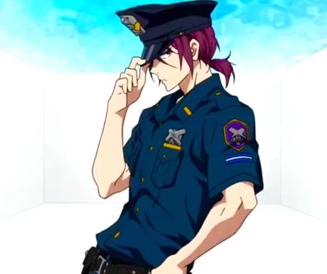 Police Art, Rin Matsuoka, Splash Free, Free Iwatobi Swim Club, Special Force, Free Iwatobi, Dancing Gif, Iwatobi Swim Club, Anime Family