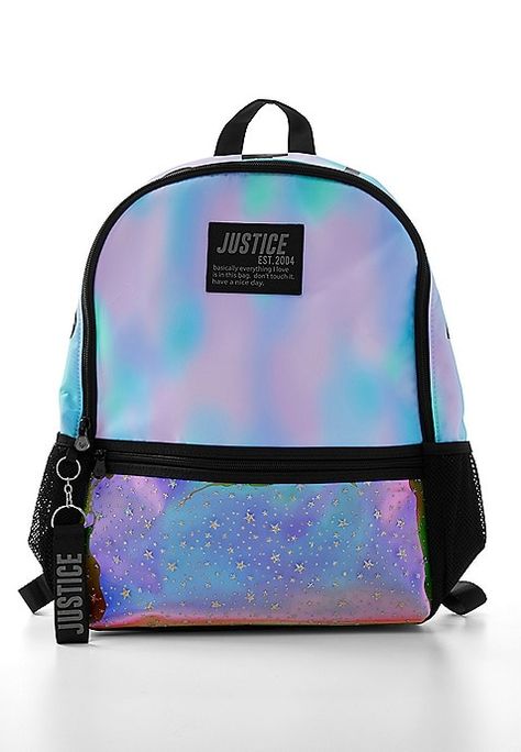 Justice Bags, Keychain Loop, Sparkly Purse, Girl School Supplies, Justice Accessories, Glitter Backpack, Polka Dot Bags, Shine Like A Star, Sequin Backpack