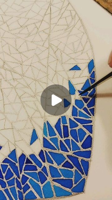 Anna on Instagram: "Stained glass heart...
.
.
#watercolor #heart #stainedglass #heartart #ecoline #color #licosmoss #artreel #processvideo #blue #green #tinyart #tiny #art #arte #illustration #zenart #stainedglassart #doodle #watercolorart #watercolor" Watercolor Art Projects High School, Ecoline Art Ideas, Stained Glass Art Project Elementary, Stained Glass With Sharpies, Stained Glass Watercolor Painting, Watercolor Stained Glass Painting, Stained Glass Art Project High School, Ecoline Art, Watercolor Stained Glass Effect