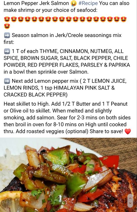 Honey Jerk Salmon Recipe, Cajun Low Carb Recipes, Honey Cajun Salmon, Jerk Lemon Pepper Salmon Recipe, Blackened Cajun Salmon, Cajun Party, Jerk Salmon, Lemon Pepper Salmon, Family Dishes