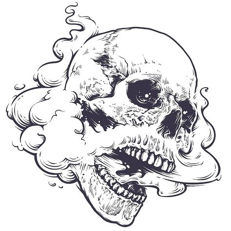 #vaping #skull #art #vector #vecsterarts #bestvector #vapor #vaper #artist #drawing #lineart #tattoo Tato Maori, Skull Art Drawing, Skulls Drawing, Skull Tattoo Design, Skeleton Art, Tattoo Art Drawings, Desenho Tattoo, Skull Drawing, Tattoo Life