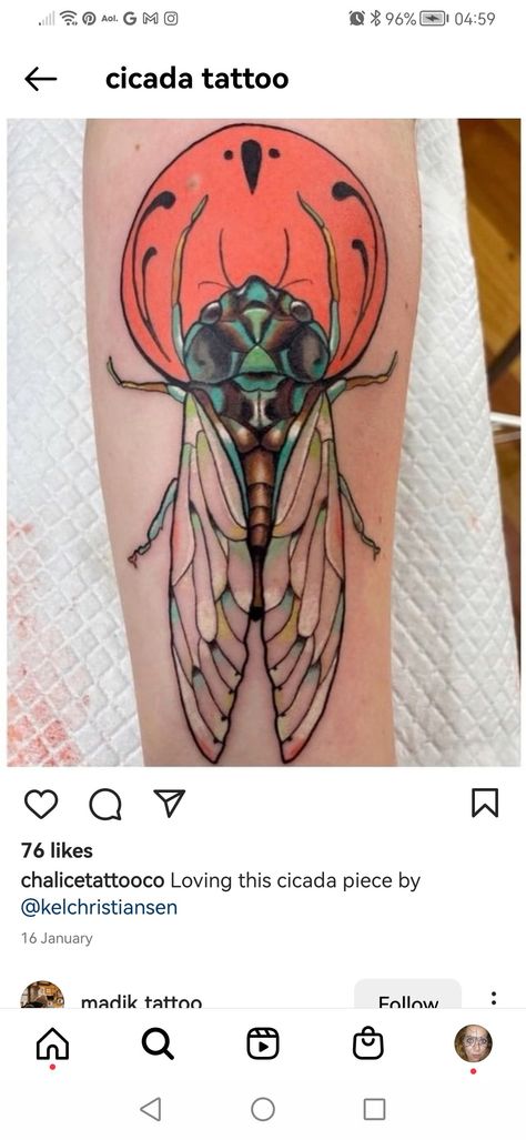 Art Nouveau Floral Tattoo, Art Nouveau Tattoo Design, Tattoo Covering, Mori Tattoo, Cicada Tattoo, Memento Mori Tattoo, Interesting Tattoos, Art Nouveau Tattoo, Shell Tattoos