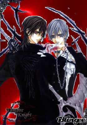 kaname kuran and zero kiryu Picture #127604252 | Blingee.com Yuki And Kaname, Vampire Knight Zero, Vampire Knight Kaname, Vampire Knight Yuki, Vampire Knight Manga, Zero Kiryu, Matsuri Hino, Kaname Kuran, Vampire Knights