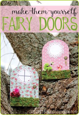 Diy Outlet Covers, Diy Fairy Door, Fairy Garden Doors, Fairy Garden Birthday Party, Door Crafts, Door Diy, Fairy Festival, Fairy Furniture, Garden Party Birthday