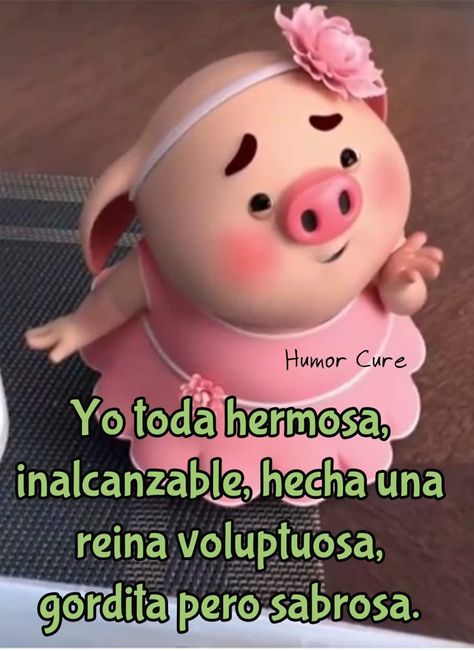 Spanish Quotes Funny, Funny Spanish Jokes, Cute Piglets, Pig Illustration, Spanish Jokes, Humor Mexicano, Funny Cartoons Jokes, Cute Piggies, Spanish Humor