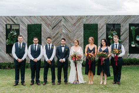 Mixed bridal party • Colourful florals• Male bridesmaid • Bridesman • Navy bridal party • Moody • Grace Loves Lace • Verdelle 2.0 • Photography by Renata @photographybyrenata Bridesman Male Bridesmaid, Mixed Bridal Party, Mixed Gender Bridal Party, Navy Bridal Party, Male Bridesmaid, Bridal Party Attire, Party Attire, Grace Loves Lace, Wedding Party Photos