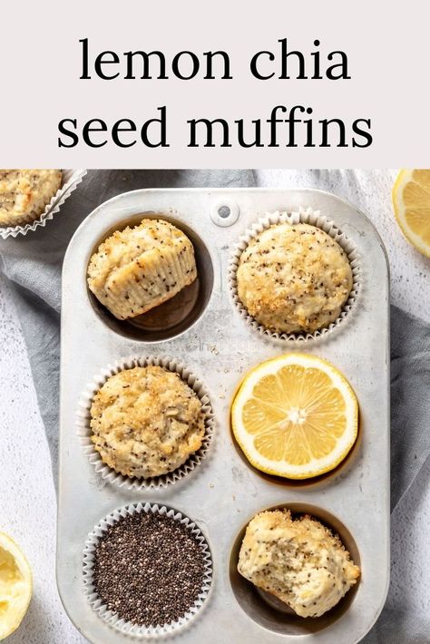 Pumpkin Chia Seed Muffins, Chia Seed Muffin Recipes, Lemon Chia Seed Muffins, Easy Breads, Chia Seed Muffins, Chia Muffins, Flax Seed Muffins, Chia Pudding Recipes Healthy, Icing Recipes