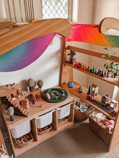 Arched Shelves, Toy Animals, Space Saver, Small World, I Don't Know, Kids Bedroom, Bookshelves, Shelves, Bedroom