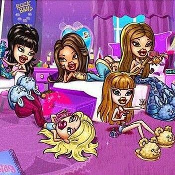 BRATZ Princess Slumber Party, Bratz Y2k, Coquette Poster, Girly Vibes, Bratz Girls, Doll Aesthetic, Pink Coquette, Pretty Princess, Sticker Ideas