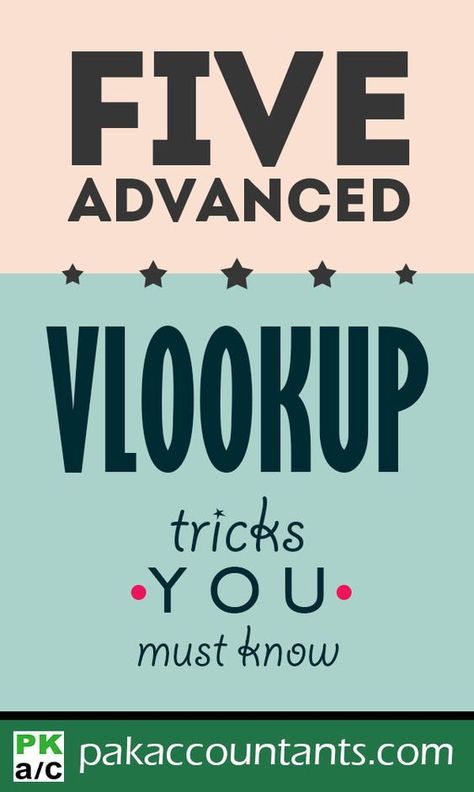 5 Advanced Excel VLOOKUP tricks you MUST know! Vlookup Formula, Vlookup Excel, Excel Vlookup, Excel Tricks, Microsoft Excel Formulas, Advanced Excel, Learn Excel, Excel For Beginners, Excel Formulas