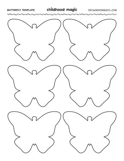 Butterfly Template Butterfly Cutout Template, Butterfly Patterns Printable Templates, Butterfly Template Free Printable, Easy Butterfly Craft, Butterfly Classroom, Butterfly Printable Template, Handprint Butterfly, Butterfly Sheets, Composition Notebook Covers