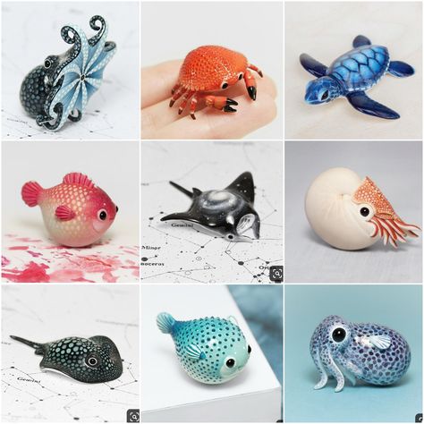 Beautiful Objects, Clay Diy Projects, Clay Animals, Pottery Crafts, Diy Pottery, Ceramics Pottery Art, Ceramic Animals, Cute Clay, Clay Art Projects