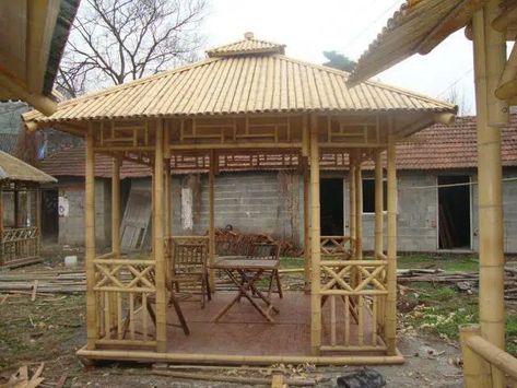 Nipa Hut Design in the Philippines - Cebu Image Bamboo Hut House, Bamboo Cottage, Cottage House Design, Meditation Hall, Bamboo Hut, Bamboo Houses, Garden Bar Shed, Garden Huts, Cottage House Designs