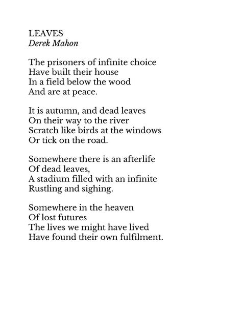 David Livewell on X: "An autumnal poem by the the Irish poet #DerekMahon. https://t.co/843Q8gYAXO" / X Irish Love Poems, Irish Poetry, Irish Poems, Beautiful Poems, Literary Art, Poems Beautiful, Love Poems, Poetry, Quotes