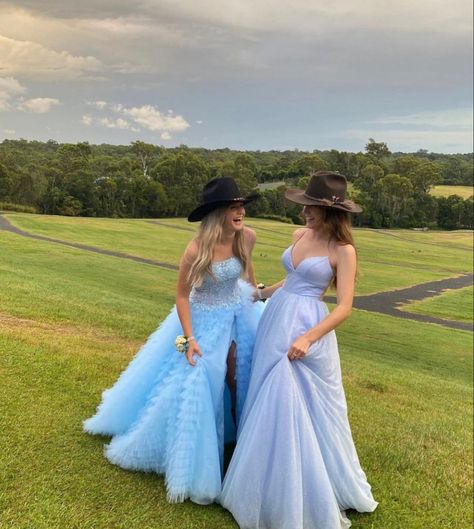 Country Prom Dresses Blue, Prom Dresses With Cowgirl Boots, Cowboy Boots Prom Dress, Country Prom Dresses Long, Prom Dress With Cowboy Hat, Prom Dresses With Cowboy Boots, Formal Dress With Cowboy Hat, Cowboy Boots With Prom Dress, Cowgirl Prom Outfits