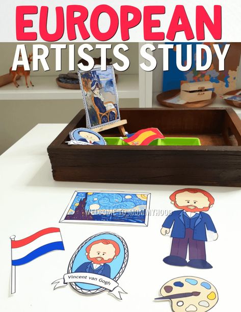 European Artists, Montessori Geography, Teach Preschool, Artist Study, Europe Continent, Preschool Centers, Montessori Preschool, What Is An Artist, Kindergarten Centers