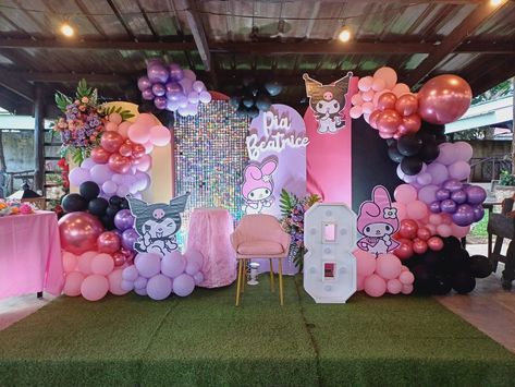 Kuromi Backdrop Birthday, Kuromi Birthday Party Decorations, Kuromi Balloon, Kuromi Birthday Party, Kuromi Birthday, Airplane Birthday Party Decorations, Birthday Decors, Grad Photography, Airplane Birthday Party