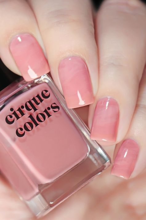 Pale Pink Nail Polish, Rose Jelly, Jelly Nail Polish, Pale Pink Nails, Magnetic Polish, Jelly Nail, Cirque Colors, Pink Nail Polish, Jelly Nails