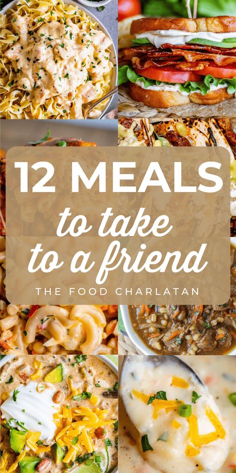 Meal Train Ideas Dinners, Slow Cooker Chicken Stroganoff, Care Meals, Take A Meal, The Food Charlatan, Friend In Need, Meal Train Recipes, Food Charlatan, Slow Cooker Pulled Pork